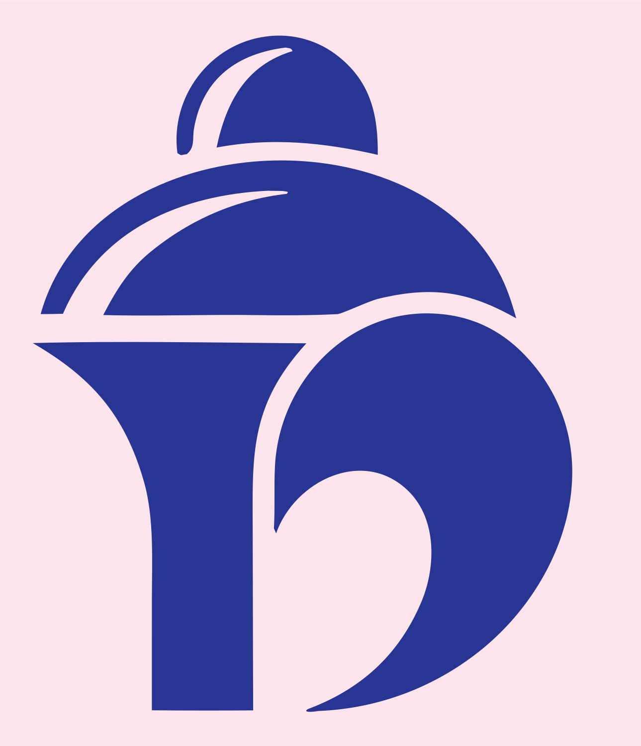 Rounded Cocktail Shaker Crest #fce4ec/#283593