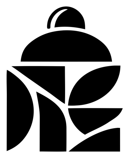 Negative Space Cocktail Shaker Mark #ffffff/#000000