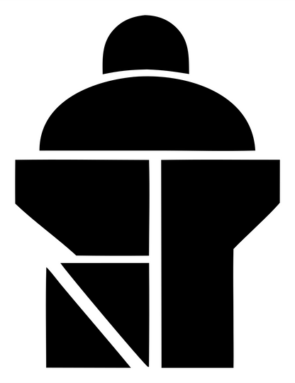 Modular Cocktail Shaker Icon #ffffff/#000000