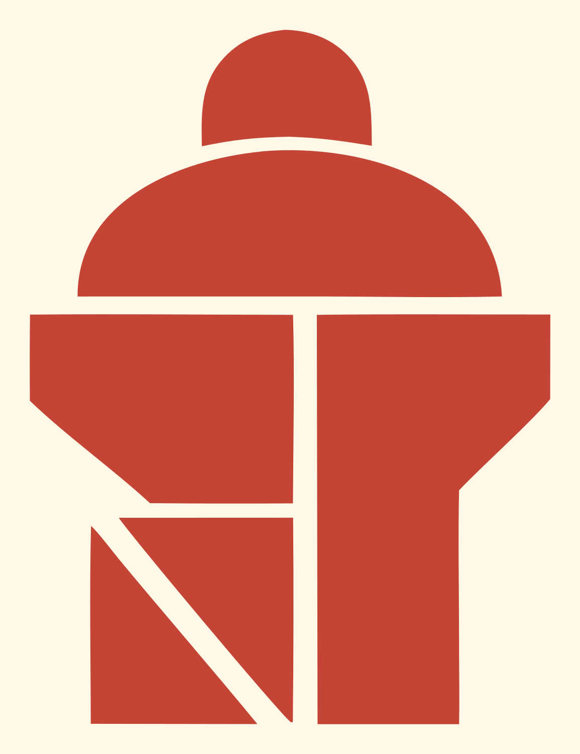 Modular Cocktail Shaker Icon #fff8e7/#c44536