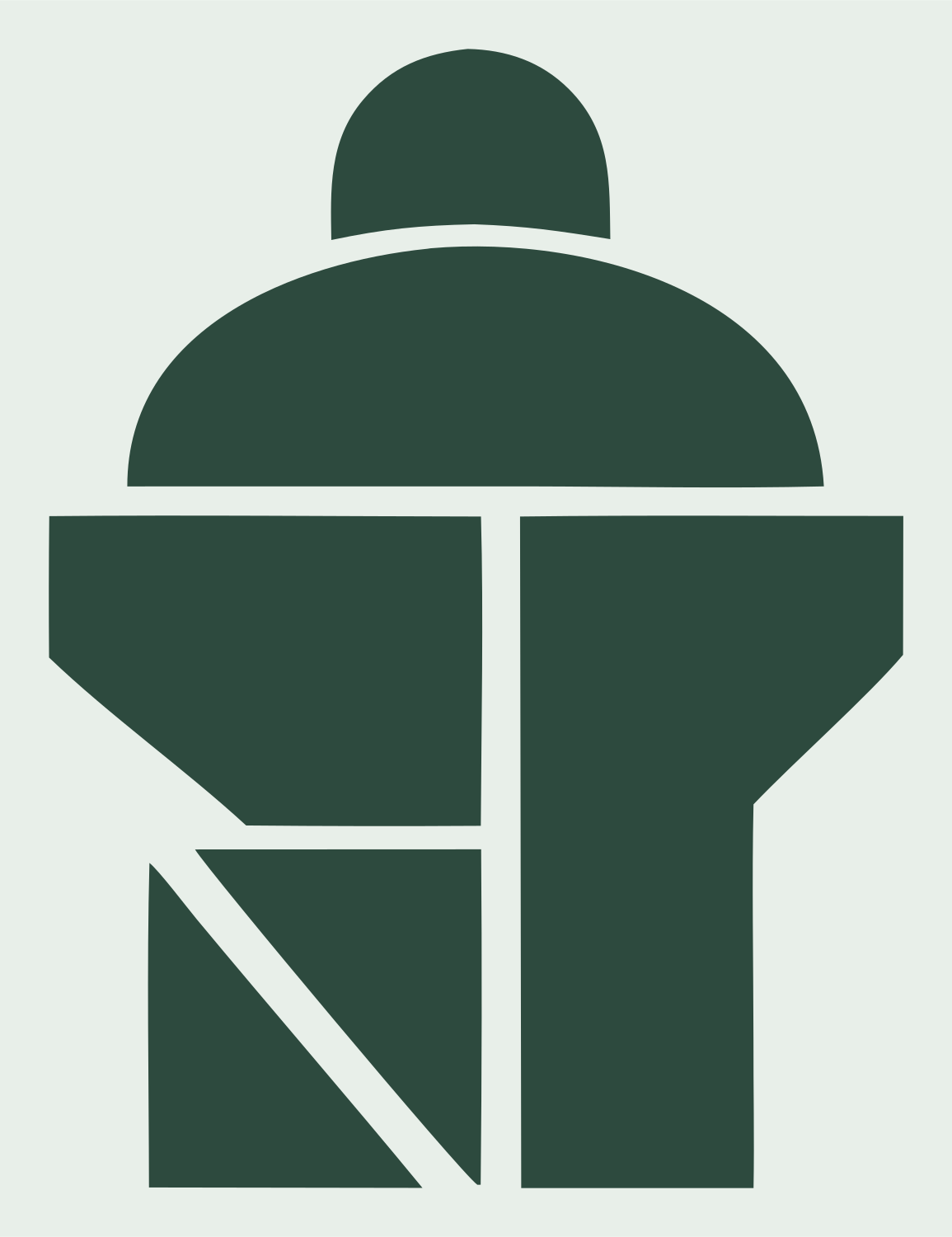 Modular Cocktail Shaker Icon #e8efe9/#2d4a3e