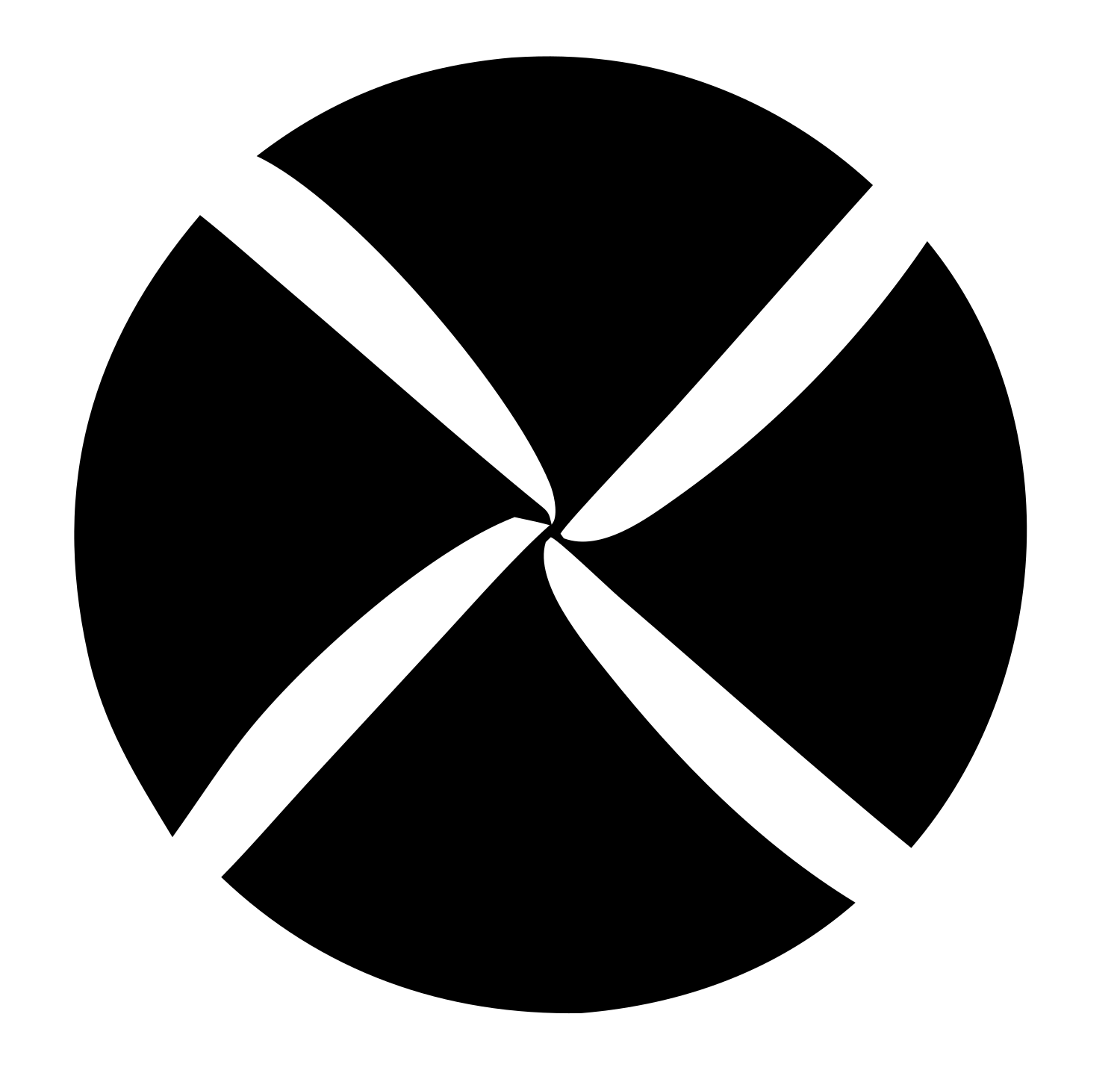 Spinning Pinwheel Sushi Crest #ffffff/#000000