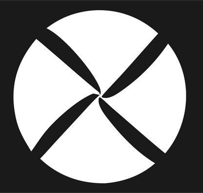 Spinning Pinwheel Sushi Crest #1a1a1a/#ffffff