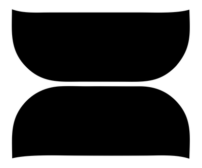 Two-Piece Sushi Roll Logo #ffffff/#000000