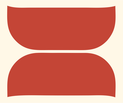 Two-Piece Sushi Roll Logo #fff8e7/#c44536