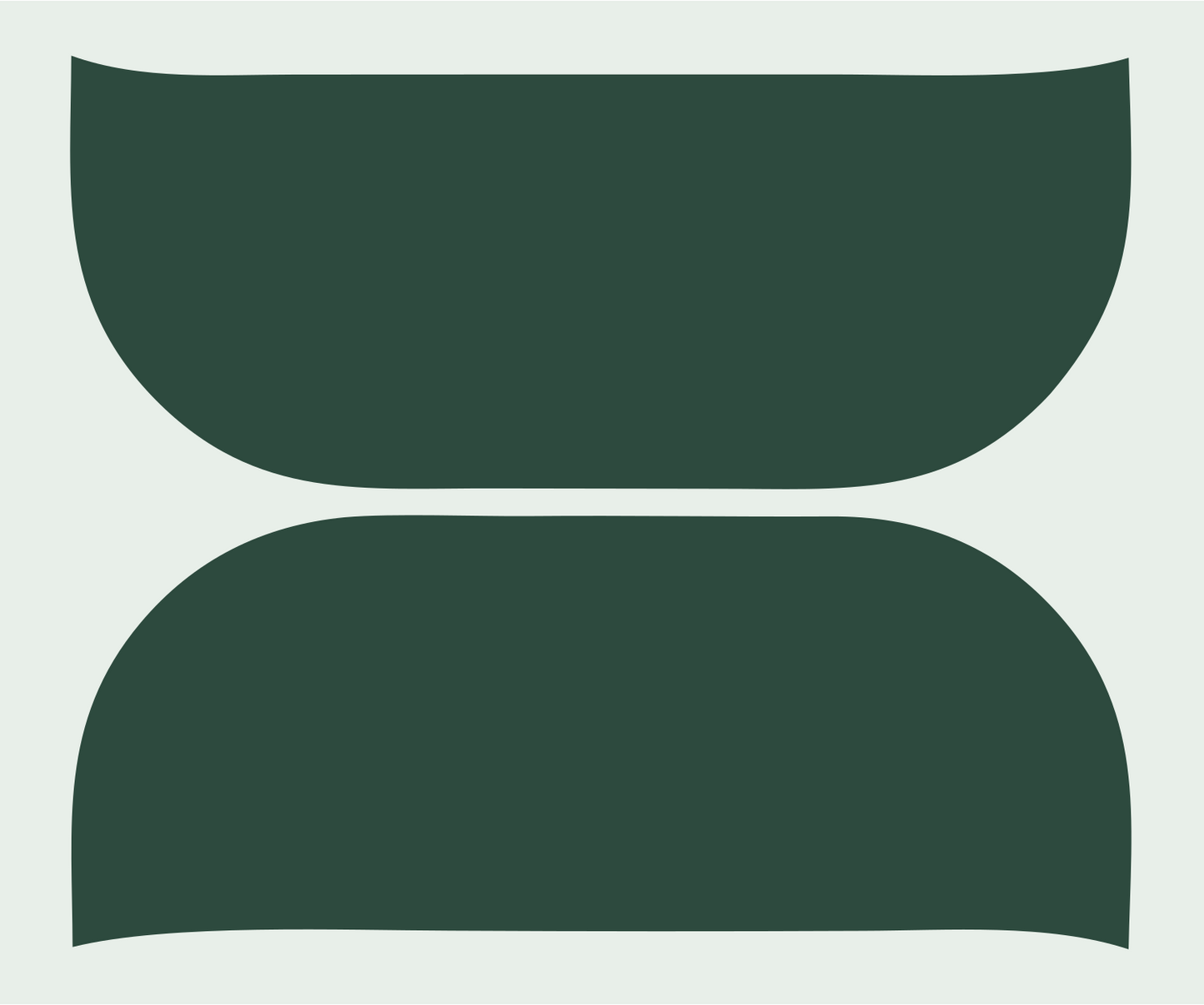 Two-Piece Sushi Roll Logo #e8efe9/#2d4a3e
