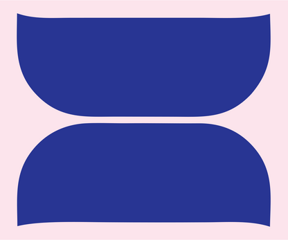 Two-Piece Sushi Roll Logo #fce4ec/#283593