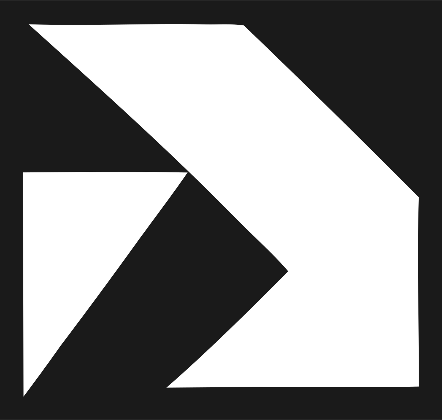 Geometric Arrow Forward Mark #1a1a1a/#ffffff