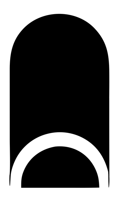 Negative Space Sushi Roll Icon #ffffff/#000000