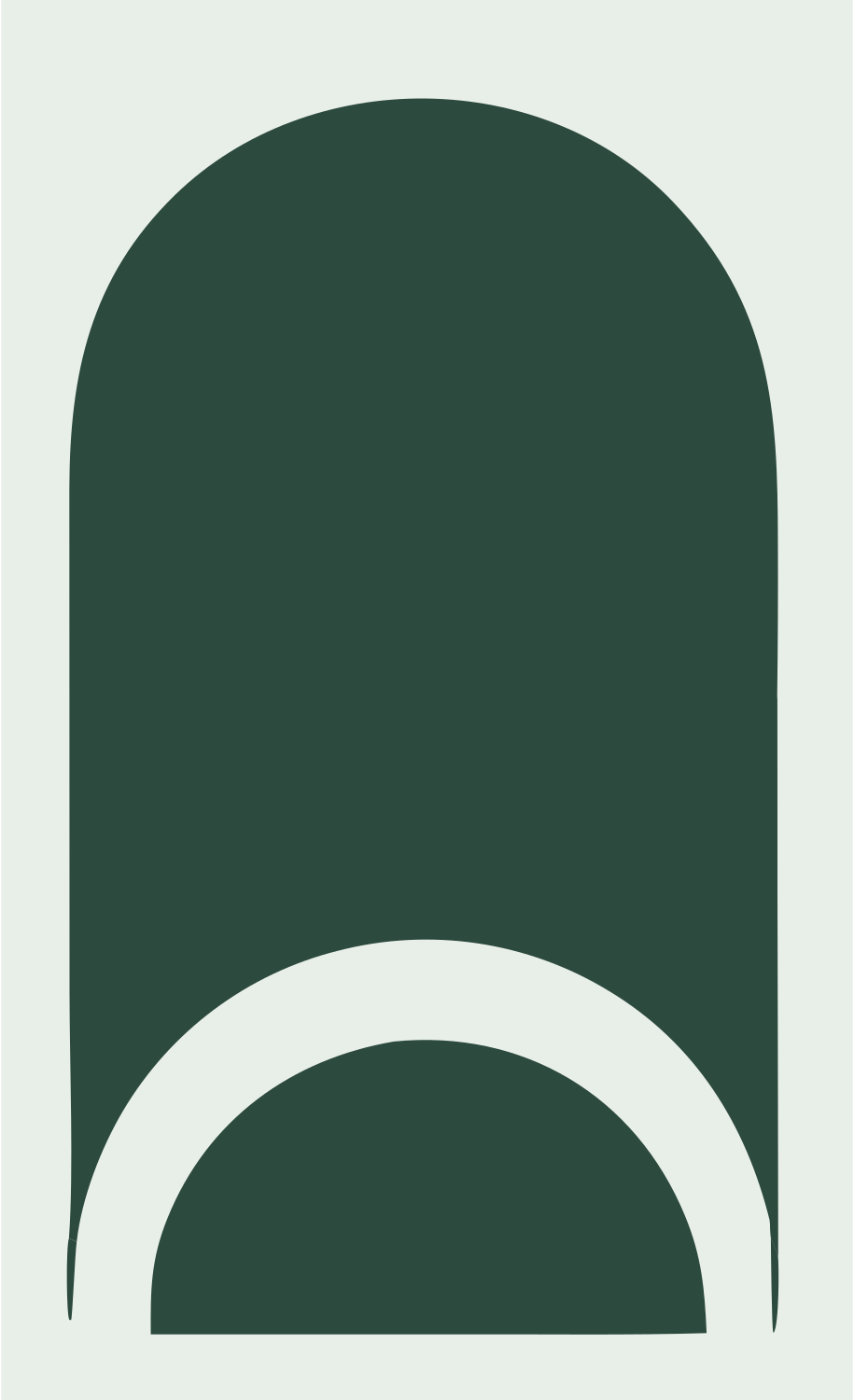 Negative Space Sushi Roll Icon #e8efe9/#2d4a3e