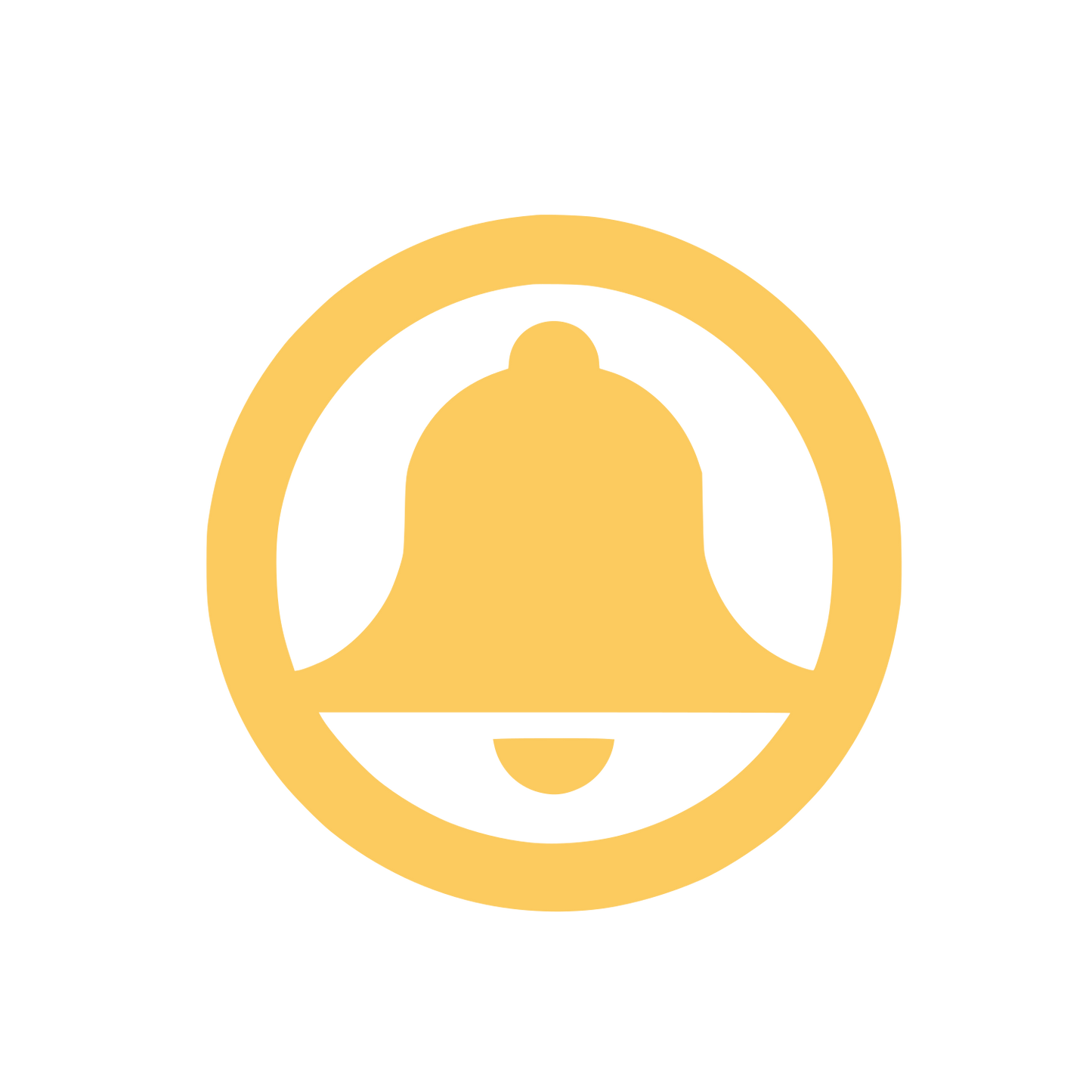 Bell Notification Logo #FCCB5F