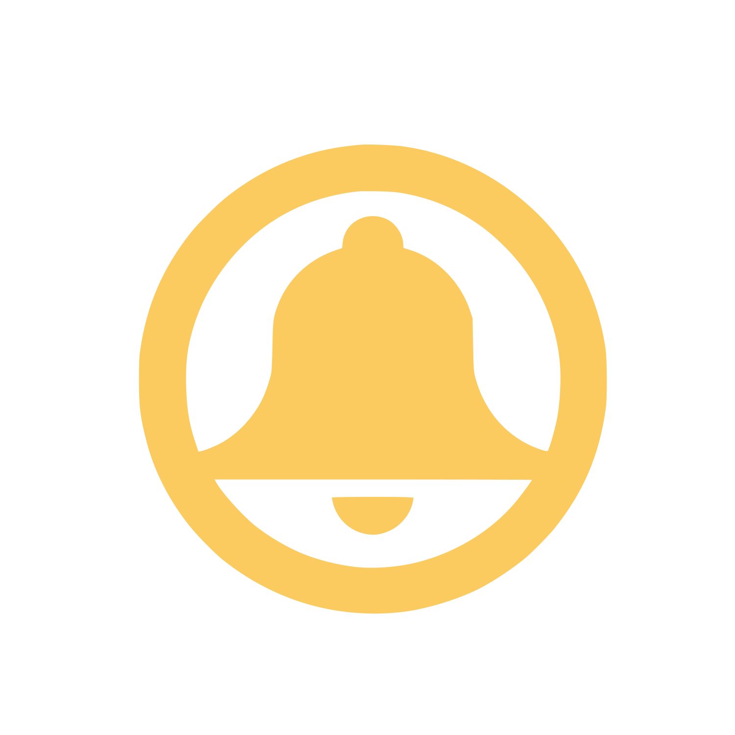 Bell Notification Logo #FCCB5F