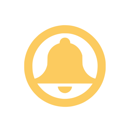 Bell Notification Logo #FCCB5F