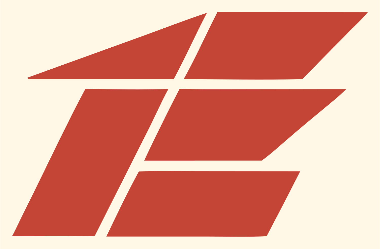 Industrial Chest Grid Badge #fff8e7/#c44536