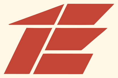 Industrial Chest Grid Badge #fff8e7/#c44536