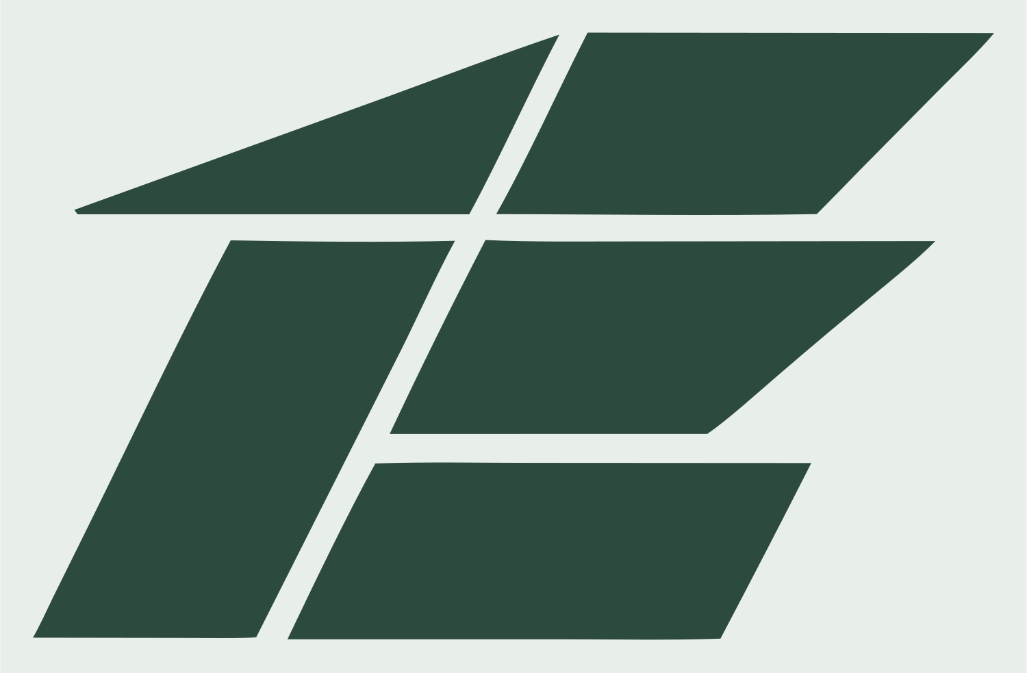 Industrial Chest Grid Badge #e8efe9/#2d4a3e