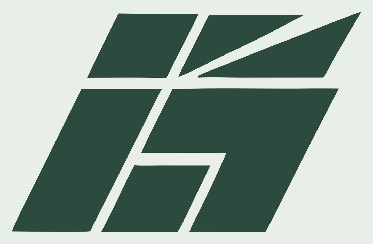 Industrial Shattered Chest Mark #e8efe9/#2d4a3e