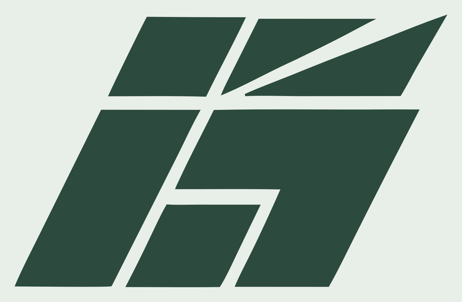 Industrial Shattered Chest Mark #e8efe9/#2d4a3e