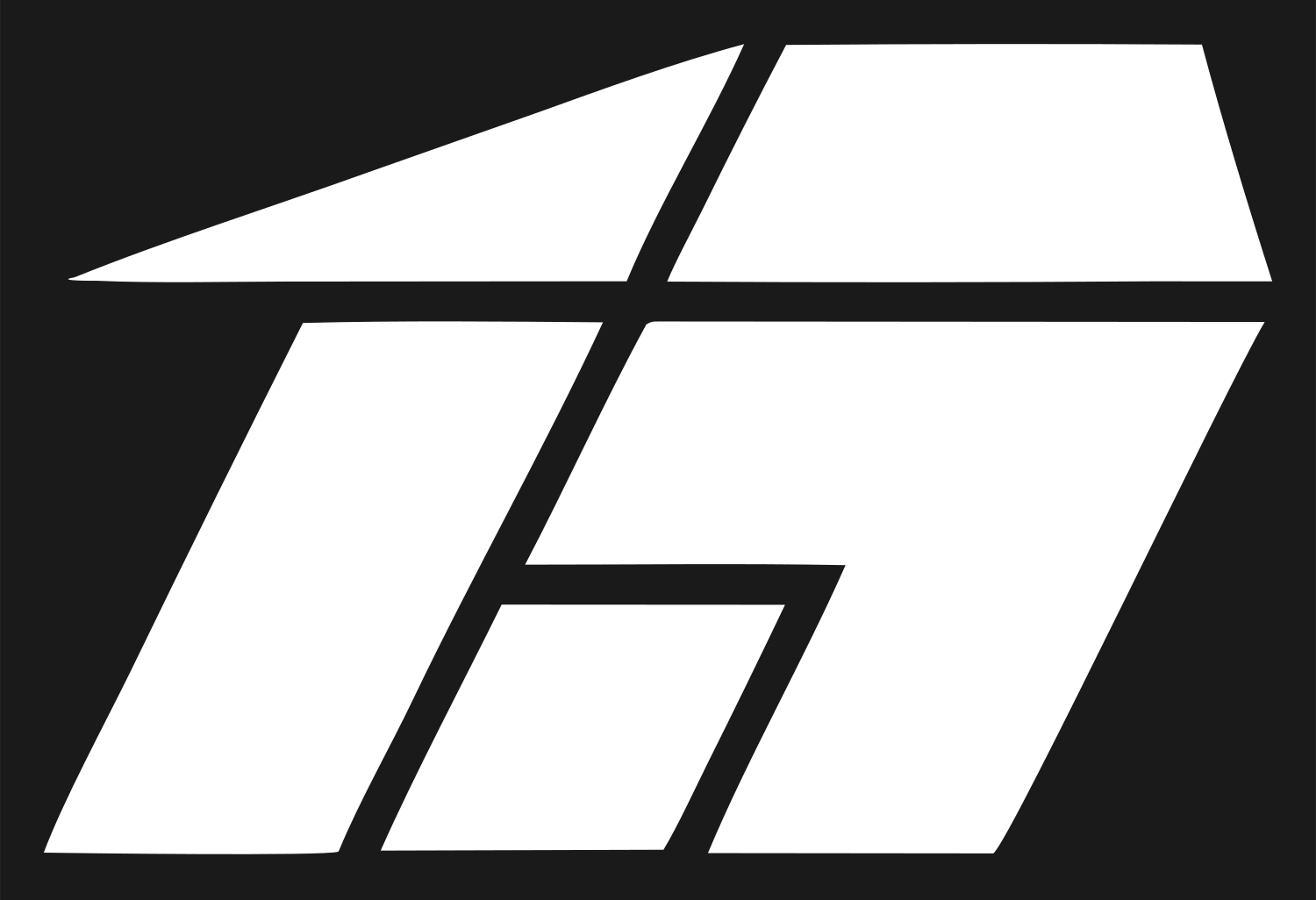 Industrial Chest Wedge Emblem #1a1a1a/#ffffff