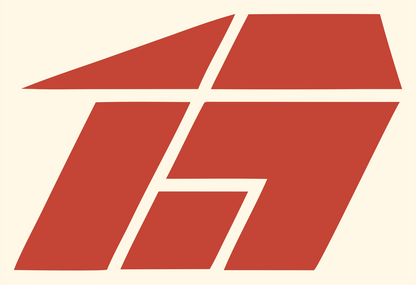 Industrial Chest Wedge Emblem #fff8e7/#c44536