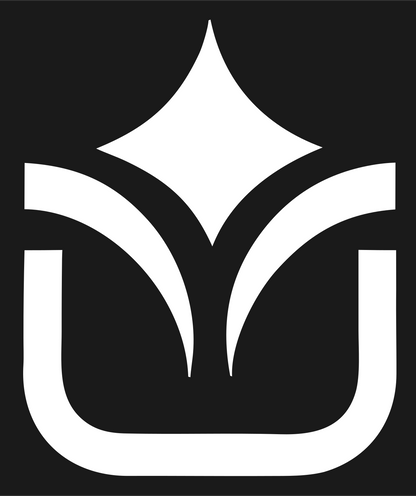 Crown Tulip Shield Emblem #1a1a1a/#ffffff
