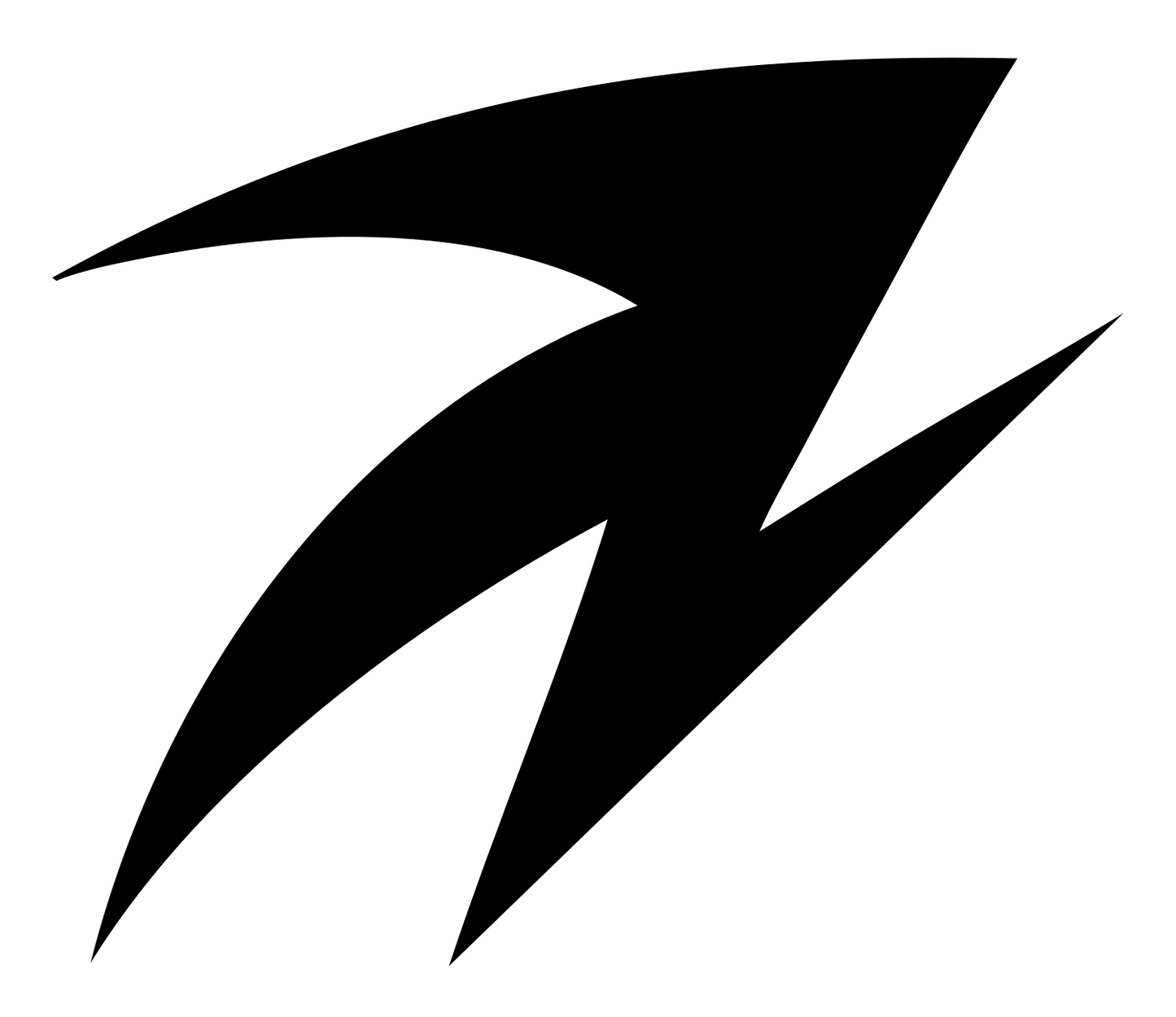 Aries Lightning Bolt Logo #ffffff/#000000