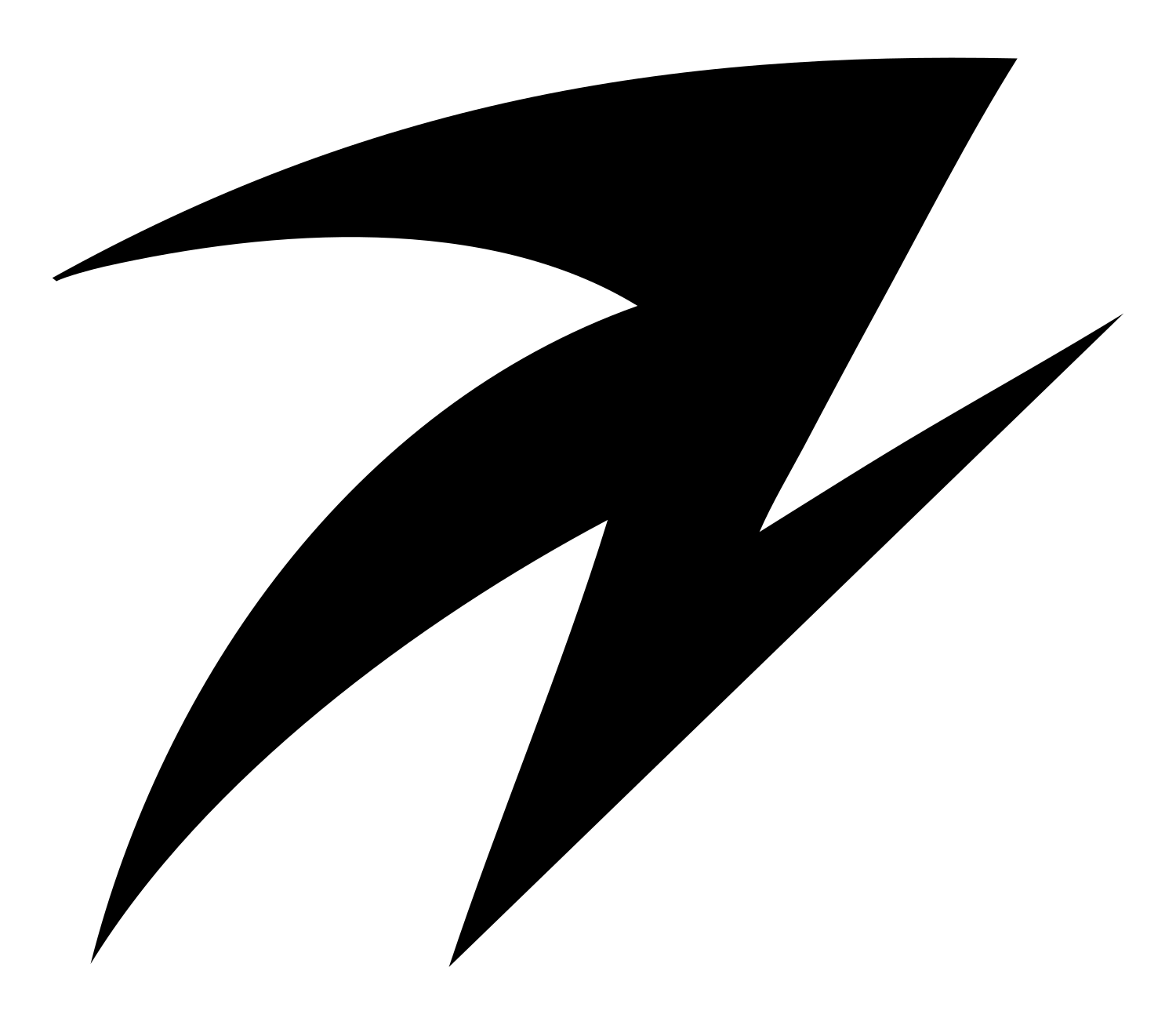 Aries Lightning Bolt Logo #ffffff/#000000