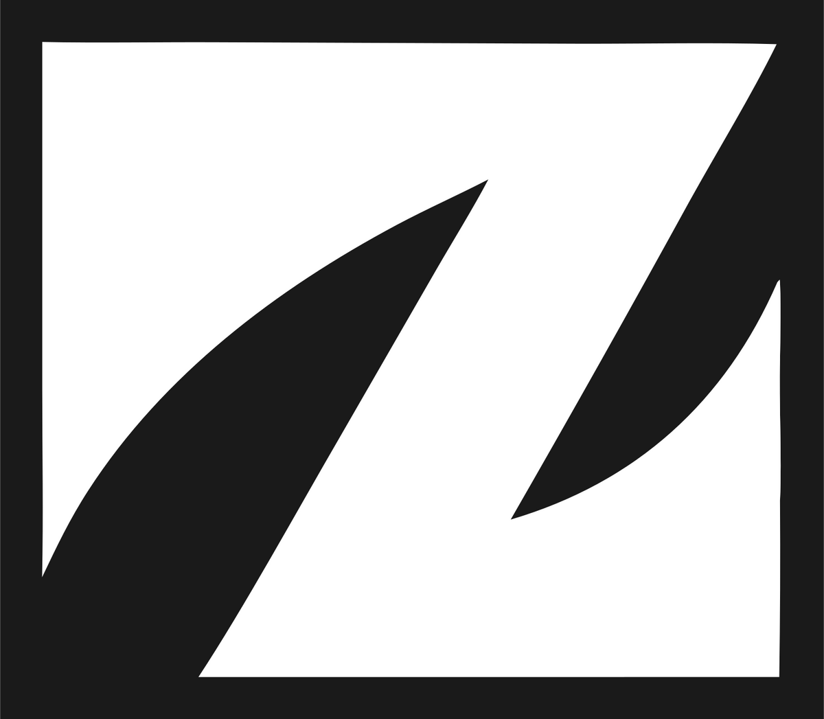 Negative Space Aries Mark #1a1a1a/#ffffff