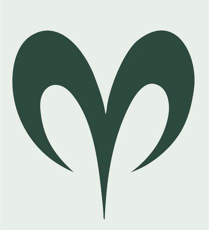Aries Heart Logo #e8efe9/#2d4a3e