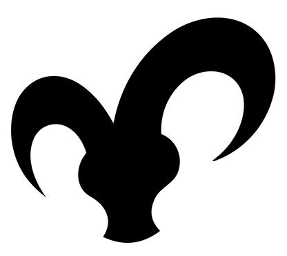 Jester Hat Silhouette Mark #ffffff/#000000