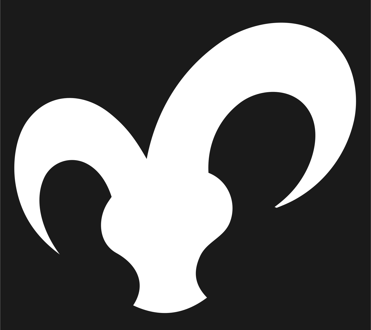 Jester Hat Silhouette Mark #1a1a1a/#ffffff
