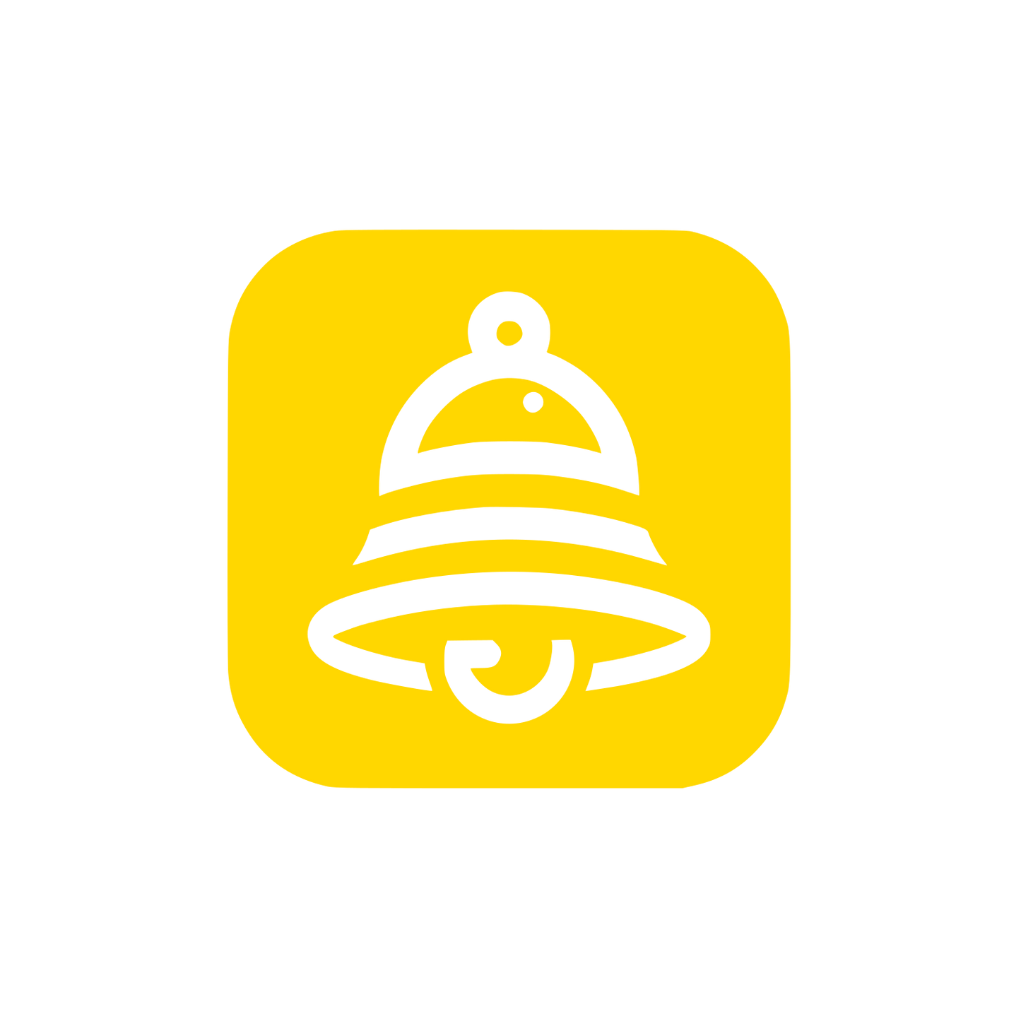 Service Bell Logo #FFD700