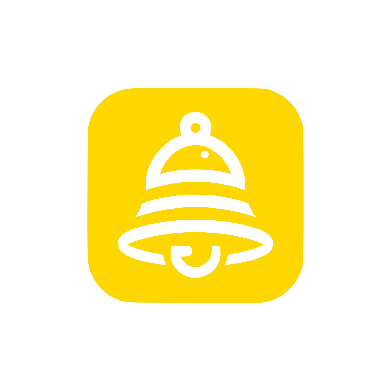 Service Bell Logo #FFD700