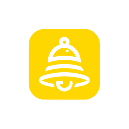 Service Bell Logo #FFD700