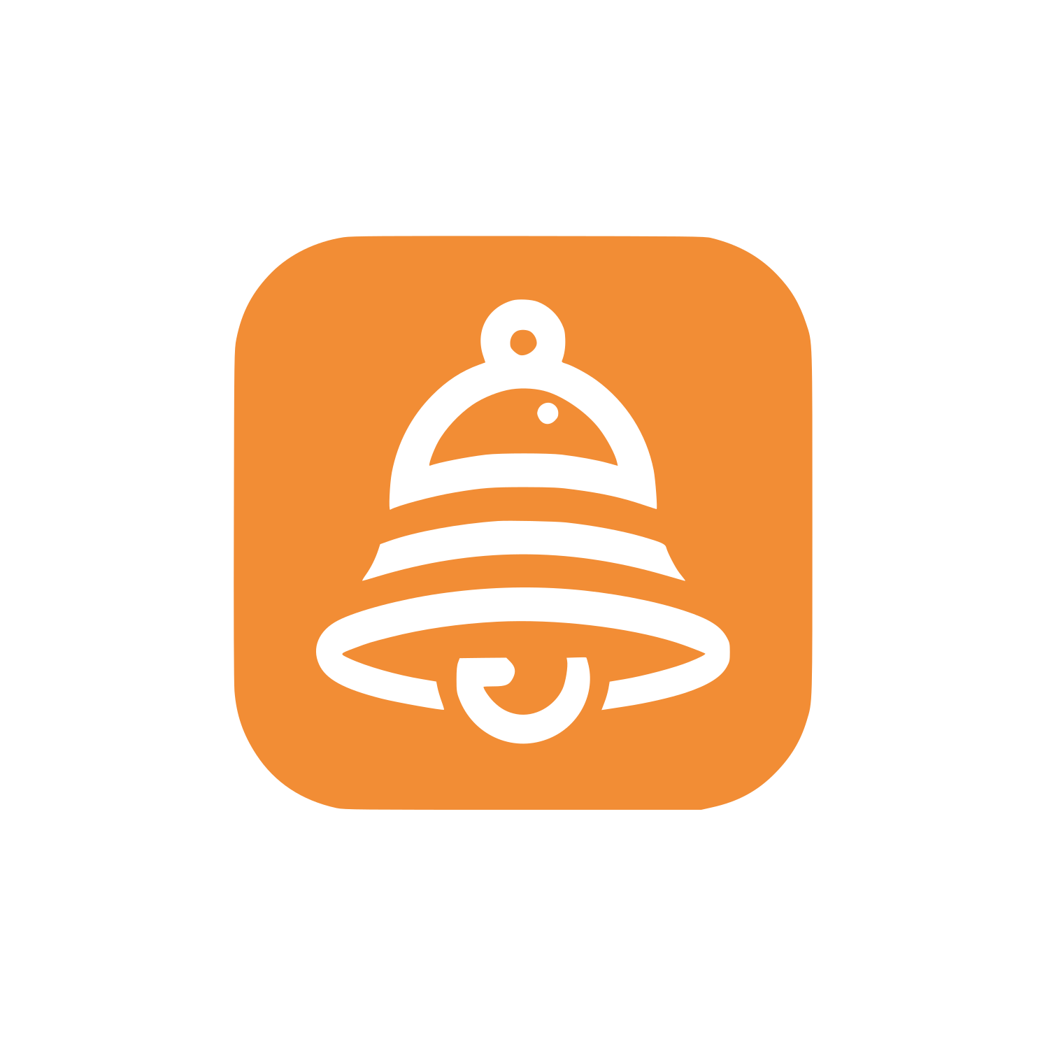 Service Bell Logo #F28D35