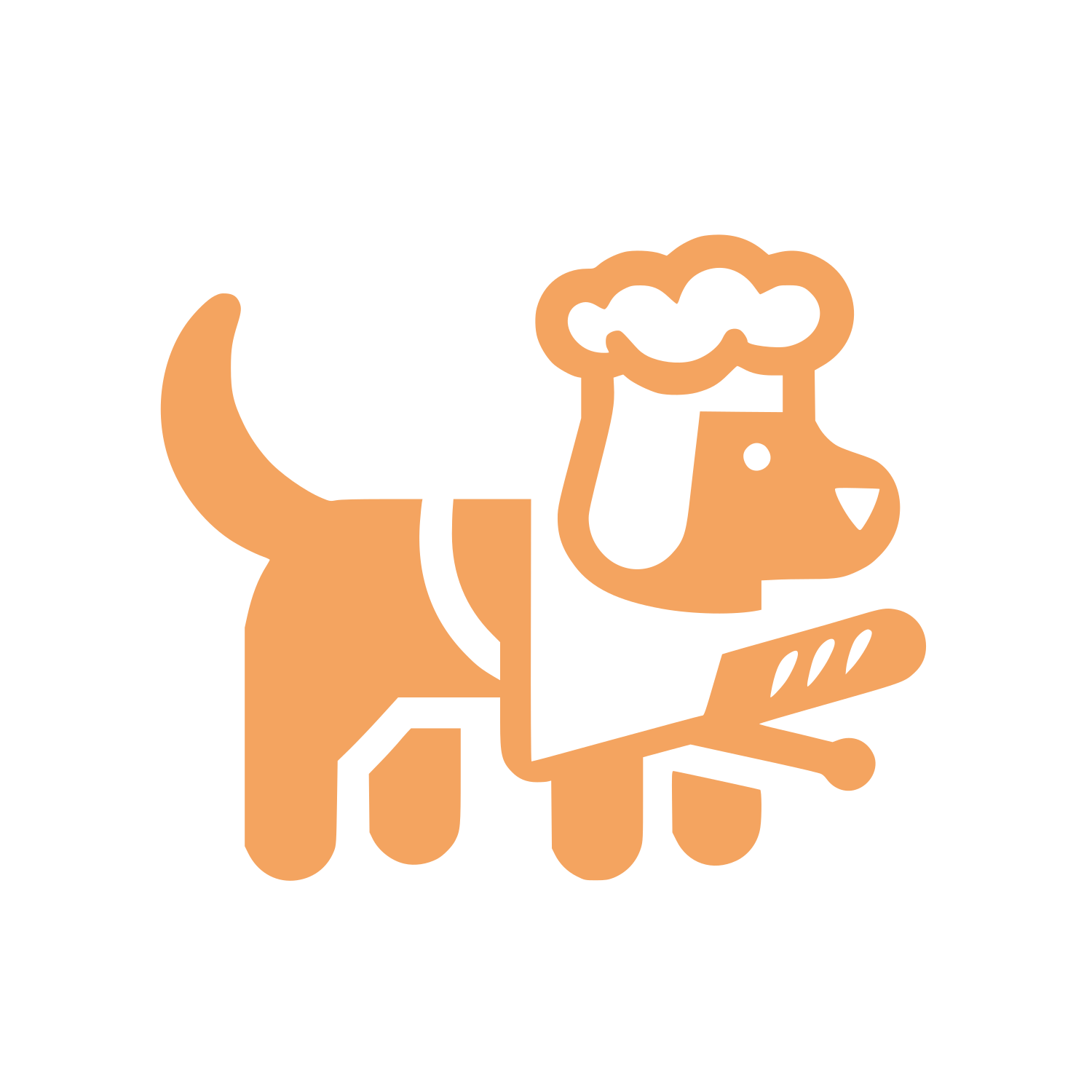 Chef Dog Bread Logo #F4A460