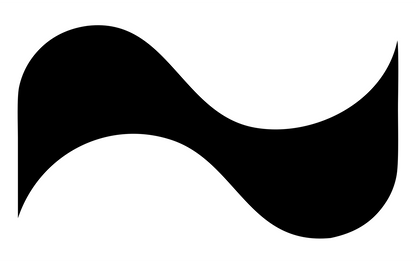 Bold S-Curve Gemini Mark #ffffff/#000000