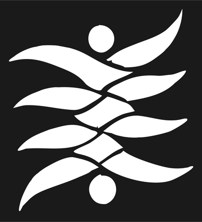 Hand-Drawn Branch Gemini Emblem #1a1a1a/#ffffff