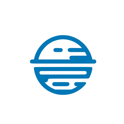 Globe Minimalist Logo #0077B6