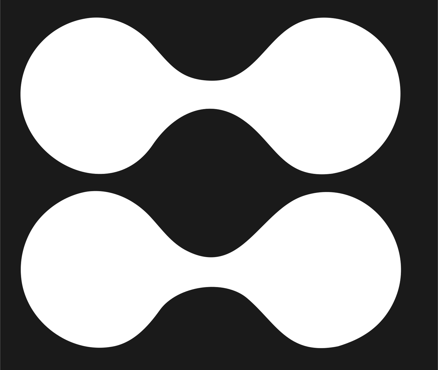 Double Dumbbell Gemini Icon #1a1a1a/#ffffff
