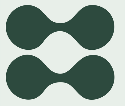 Double Dumbbell Gemini Icon #e8efe9/#2d4a3e