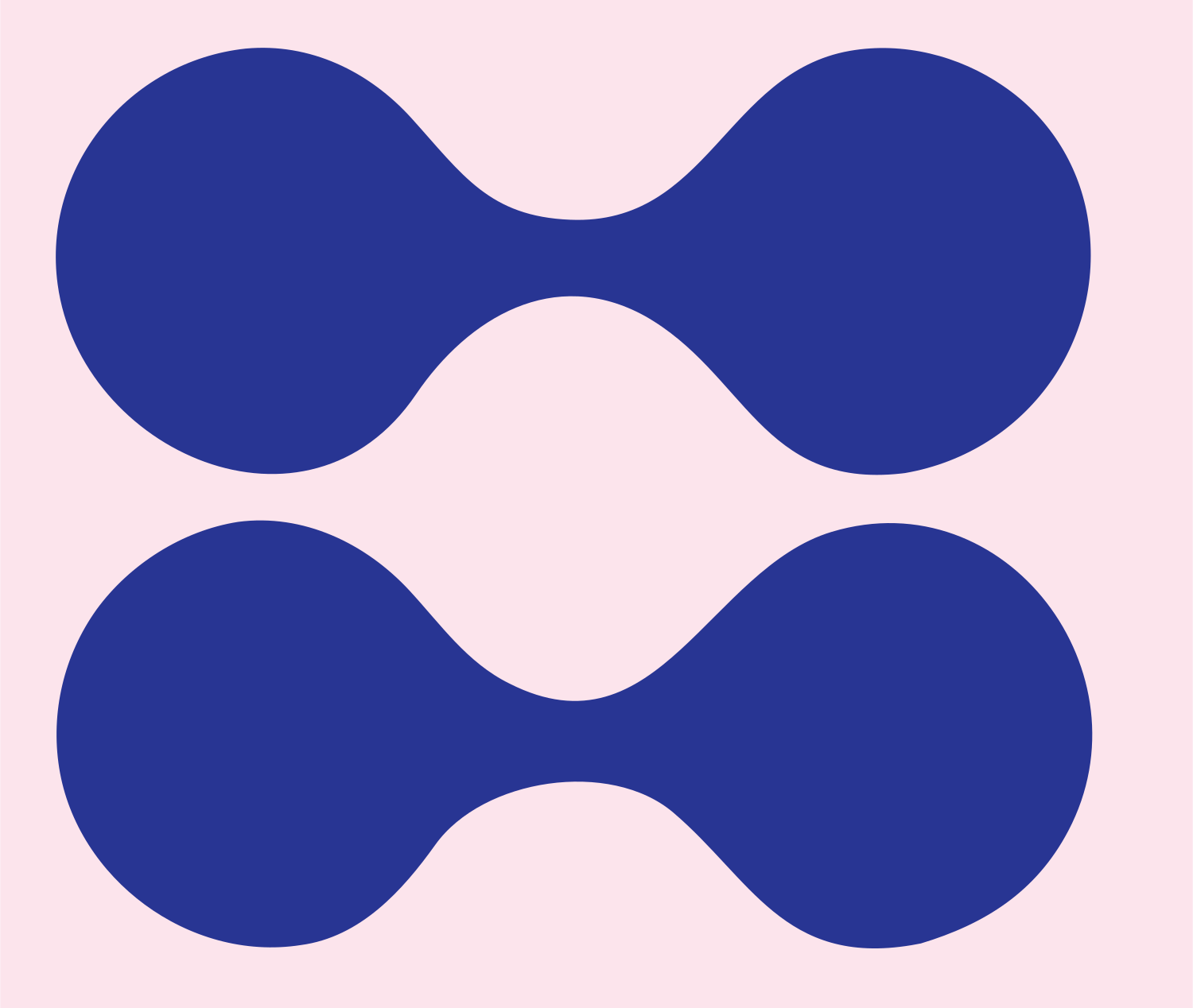 Double Dumbbell Gemini Icon #fce4ec/#283593