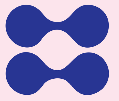 Double Dumbbell Gemini Icon #fce4ec/#283593