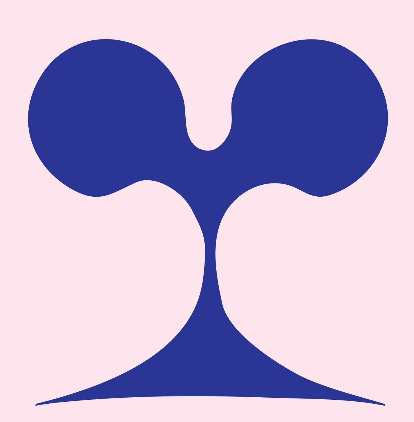 Twin Canopy Tree Gemini Logo #fce4ec/#283593