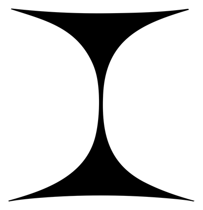 Hourglass Waist Gemini Logo #ffffff/#000000