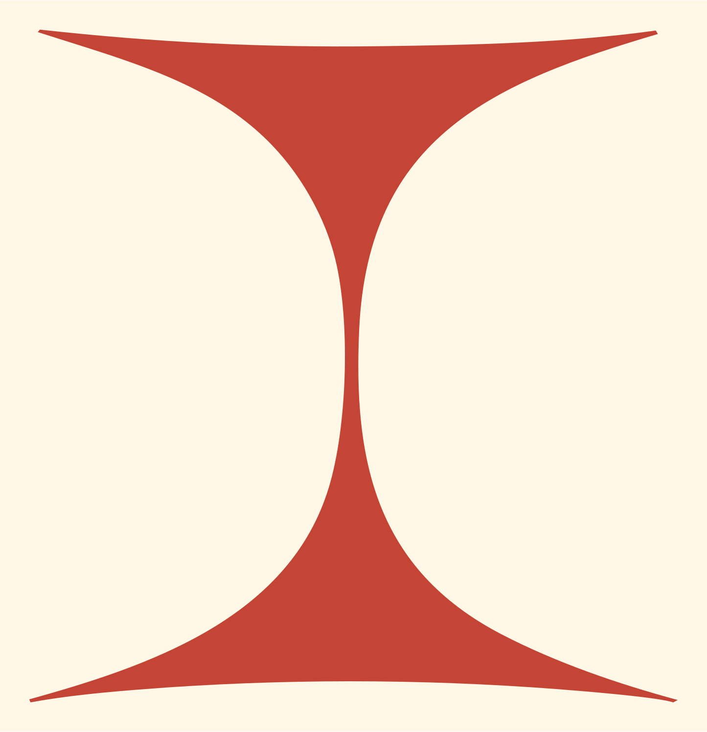 Hourglass Waist Gemini Logo #fff8e7/#c44536