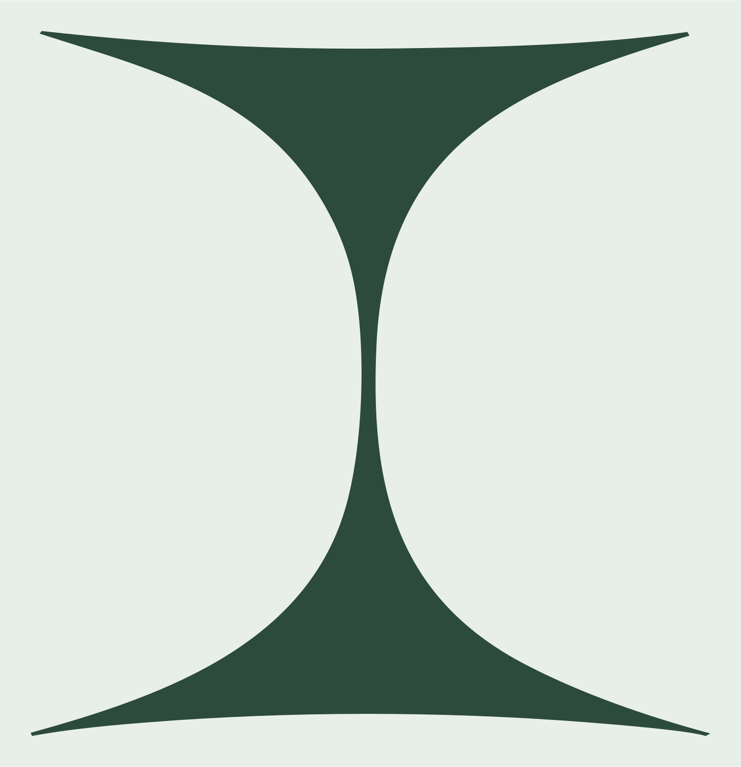 Hourglass Waist Gemini Logo #e8efe9/#2d4a3e