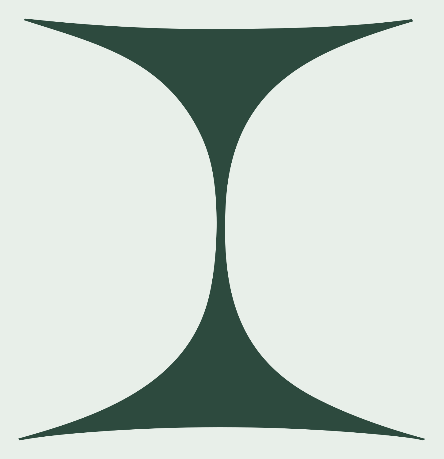 Hourglass Waist Gemini Logo #e8efe9/#2d4a3e