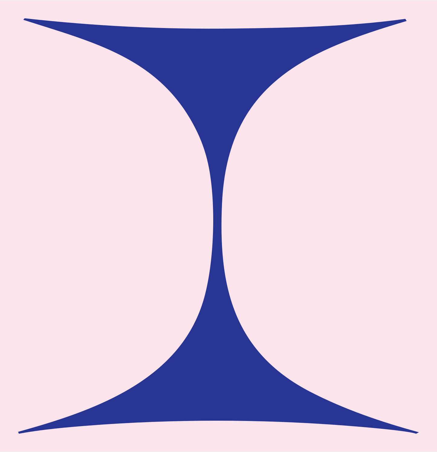 Hourglass Waist Gemini Logo #fce4ec/#283593
