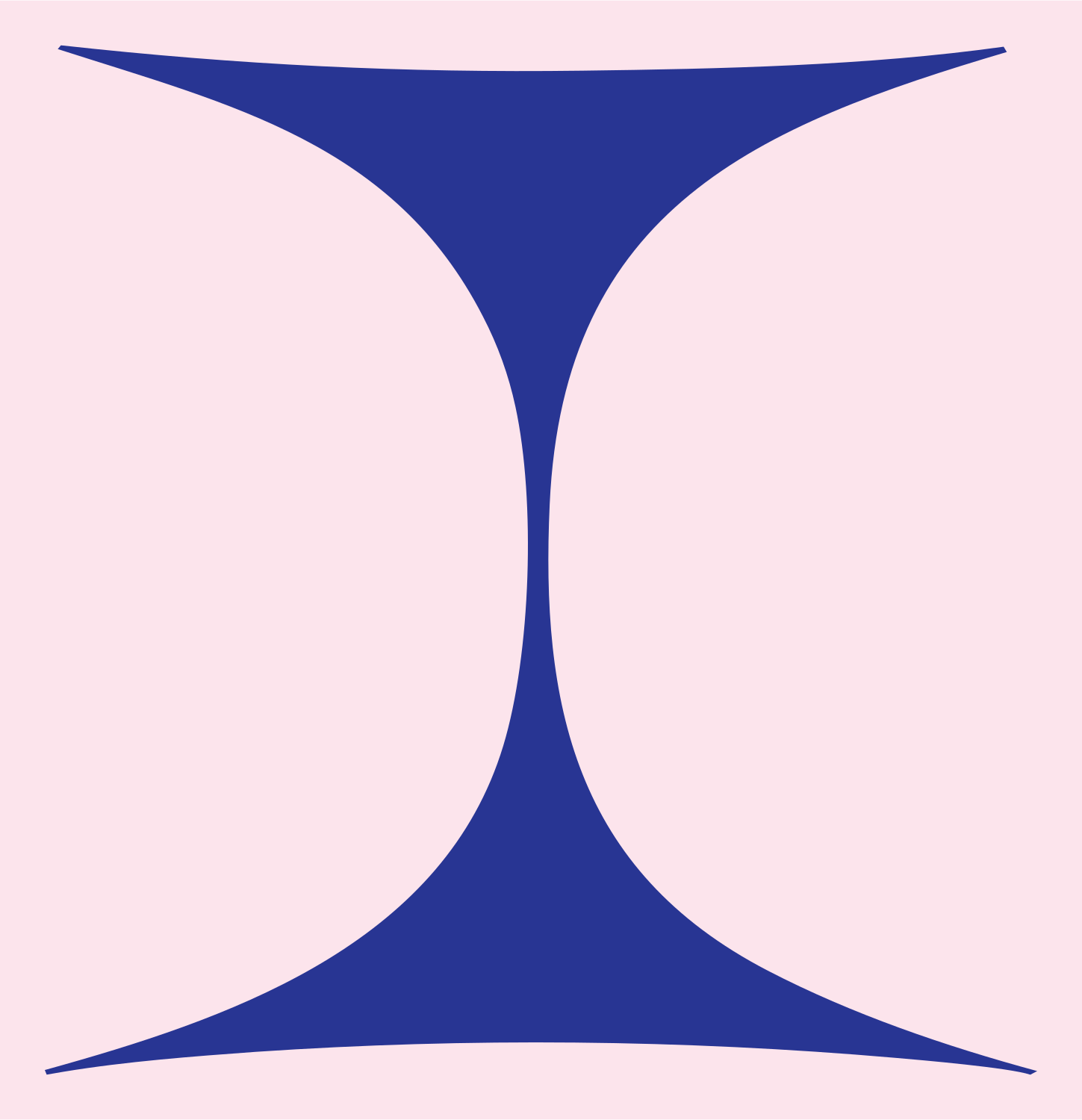 Hourglass Waist Gemini Logo #fce4ec/#283593